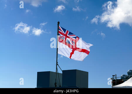 White Ensign bandiera. Foto Stock