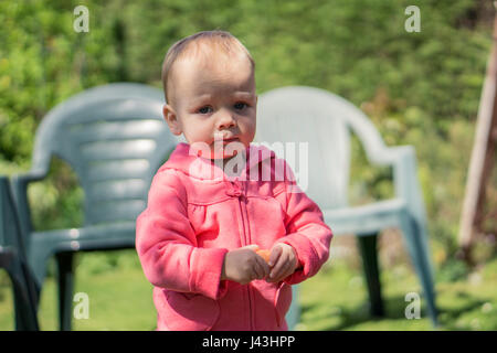 ragazza in rosa Foto Stock