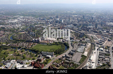 Vista aerea di Salford, Regno Unito Foto Stock