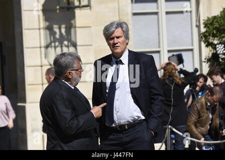 Parigi, Francia. Il 10 maggio, 2017. Ultimo consiglio dei ministri di Francois Hollande il mandato di cinque anni - 10/05/2017 - Francia / Parigi - Stephane Le Foll uscire dall'ultimo Consiglio dei ministri del termine quinquennale di Francois Hollande all'Elysee. Credito: LE PICTORIUM/Alamy Live News Foto Stock