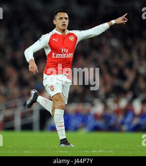 ALEXIS SANCHEZ DI ARSENAL ARSENAL V CHELSEA Emirates Stadium Londra Inghilterra 24 Gennaio 2016 Foto Stock