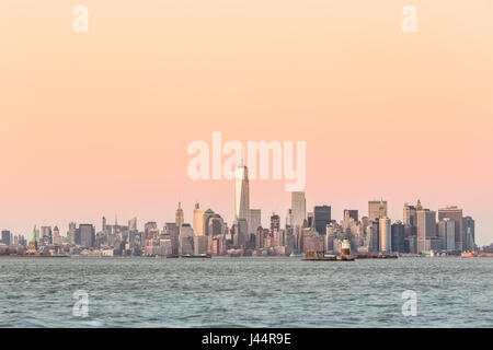 New York City Manhattan skyline del centro Foto Stock