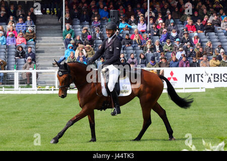 Andrew Nicholson Badminton Dressage 040517 Foto Stock