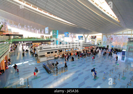 L'aeroporto di Haneda International Terminal Tokyo Giappone Foto Stock