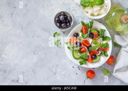 Insalata greca insalata greca. Foto Stock