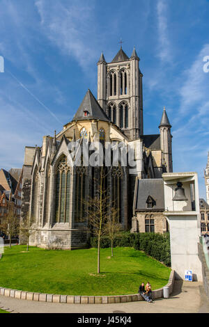 Saint Nicholas' Chiesa, Gand, Fiandre Orientali, Belgio Foto Stock