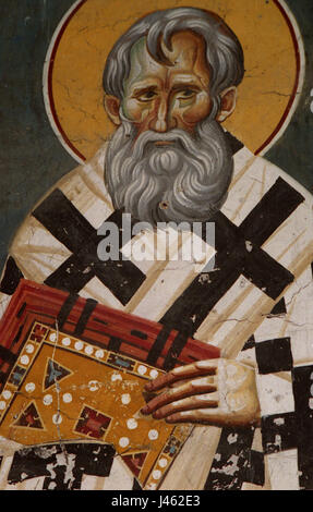 Dipinti nella chiesa della Theotokos Peribleptos di Ohrid 098 Foto Stock