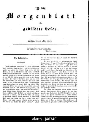 Morgenblatt fuer gebildete Leser 1842 429 Foto Stock