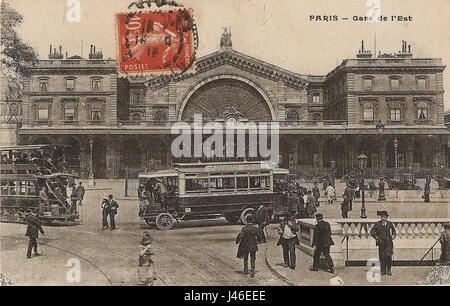 Paris Gare de l'Est Foto Stock