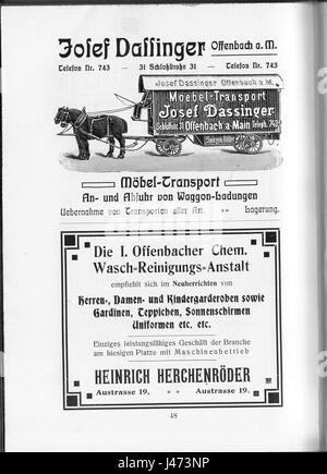 Questa immagine si riferisce a un documento storico o a un'opera intitolata "OF Joest 1905 A48", probabilmente riferita a un'opera d'arte o pubblicazione specifica del 1905. Foto Stock