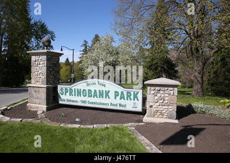 Springbank Park London Ontario Canada ingresso Foto Stock