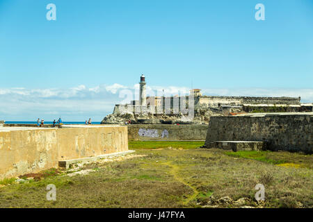 Faro vista in Havana, Cuba Foto Stock