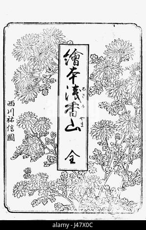 Nishikawa Sukenobu, 1739, Ehon Asakayama,1 gris Foto Stock