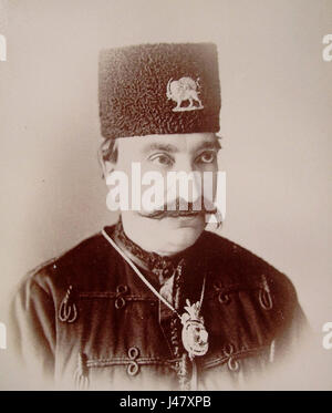 Naser al Din Shah Qajar Foto Stock