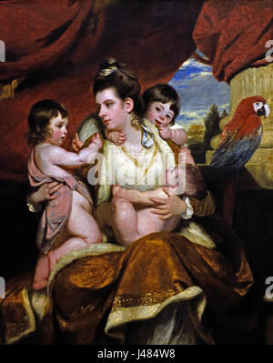 Ritratto di Signora Cockburn e i suoi figli la Scuola di inglese 1773 da Sir Joshua Reynolds 1723-1792 Regno Unito, Inghilterra, inglese britannico, Gran Bretagna, Foto Stock