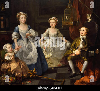 La Graham Bambini 1742 William Hogarth 1697-1764 inglese in Inghilterra Foto Stock
