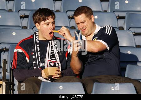 Ventole di Scozia scozia V GERMANIA SCOZIA V GERMANIA HAMPDEN PARK GLASGOW Scozia 07 Settembre 2015 Foto Stock