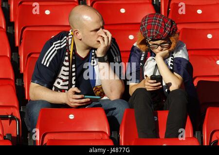 Ventole di Scozia scozia V GERMANIA SCOZIA V GERMANIA HAMPDEN PARK GLASGOW Scozia 07 Settembre 2015 Foto Stock