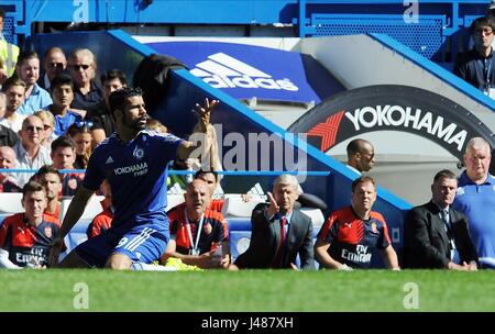 DIEGO COSTA DI CHELSEA E ARS CHELSEA V ARSENAL Stadio Stamford Bridge London Inghilterra 19 Settembre 2015 Foto Stock