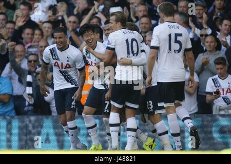 Figlio HEUNG-MIN celebra il traguardo Tottenham Hotspur FC V CRYSTAL White Hart Lane Londra Inghilterra 20 Settembre 2015 Foto Stock