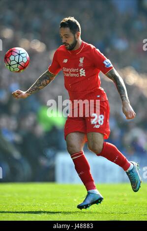 DANNY INGS Liverpool FC Liverpool FC GOODISON PARK EVERTON INGHILTERRA 04 Ottobre 2015 Foto Stock