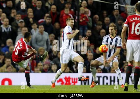 JESSE LINGARD PUNTEGGI MANCHESTER UNITED FC V WEST BR OLD TRAFFORD Manchester Inghilterra 07 Novembre 2015 Foto Stock