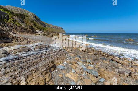 Una vista lungo la Great Orme a Llandudno nel Galles del Nord Foto Stock