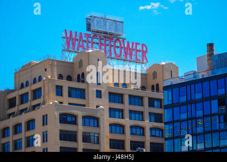 Famoso edificio torre di vedetta di Brooklyn New York - Manhattan / NEW YORK - Aprile 1, 2017 Foto Stock