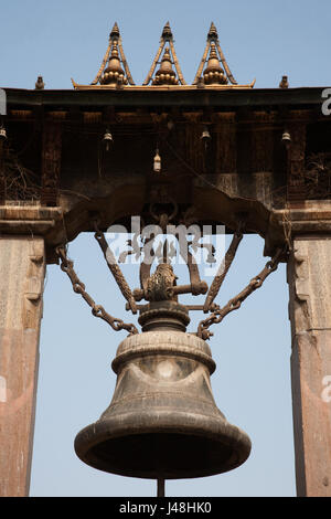 Grande Campana - campana di Taleju - Patan Durbar Square, Patan o Lalitpur Kathmandu, Nepal Foto Stock