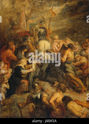 Peter Paul Rubens, il trasporto della croce, 1634 - 1637 Foto Stock