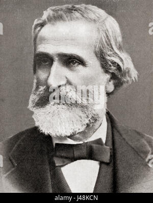 Giuseppe Fortunino Francesco Verdi, 1813 – 1901. Compositore d'opera italiano. Foto Stock