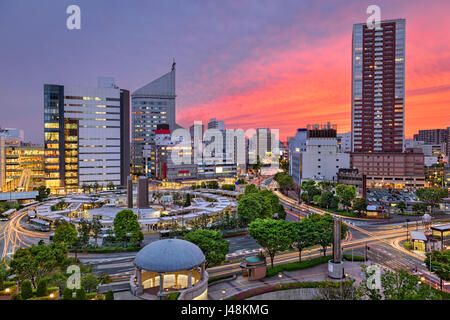 Città di Hamamatsu, Giappone skyline al crepuscolo. Foto Stock