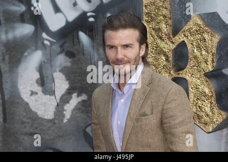 London, Regno Unito di Gran Bretagna e Irlanda del Nord. Il 10 maggio, 2017. David Beckham assiste la premiere europeo di re Artù La leggenda della Spada. Londra, Regno Unito. 10/05/2017 | Utilizzo di credito in tutto il mondo: dpa/Alamy Live News Foto Stock