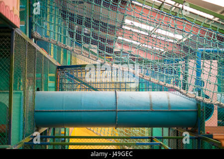 Piscina soft pay granaio di boschi Family Theme Park, Totnes, Devon , in Inghilterra, Regno Unito Foto Stock