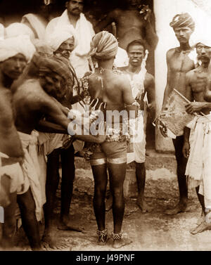 Uomo Santo o Fakir, India - periodo Vittoriano Foto Stock