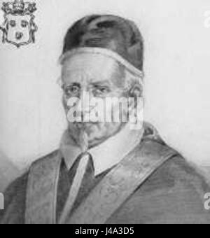 Papa Innocenzo XII, nato Antonio Pignatelli, fu papa dal 1691 al 1700. È ricordato per le sue riforme nella Chiesa cattolica e per il suo ruolo nel papato durante un periodo turbolento in Europa. Foto Stock