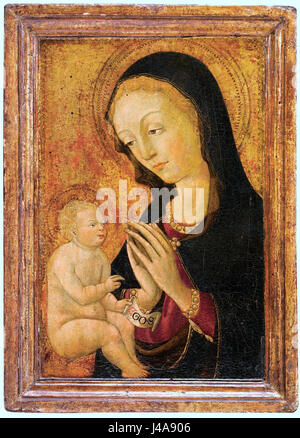 Pellegrino di Mariano Rossini. La Madonna e il bambino. Collezione privata. (2) Foto Stock