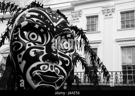 Fesitval principale sfilata per il carnevale di Notting Hill, London, Regno Unito Foto Stock