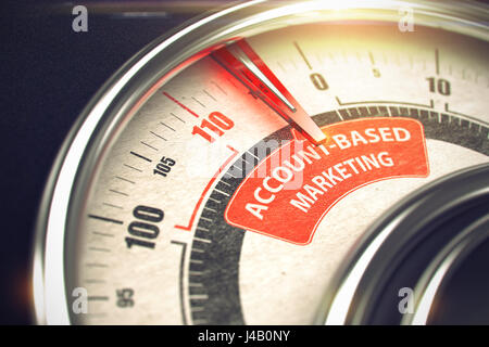 Basata su Account Marketing - Modalità di Business concetto. 3D. Foto Stock