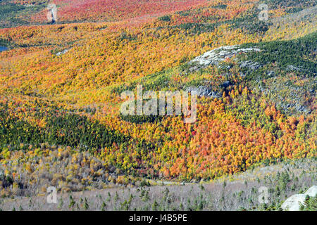 Vista dalla cima del monte cascata, Adirondacks, nello Stato di New York, Stati Uniti d'America. Foto Stock