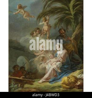 Pierre Jean Baptiste marie resto sulla fuga in Egitto Foto Stock