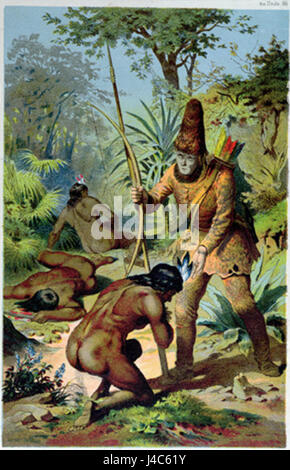 Robinson Crusoe e uomo venerdì Offterdinger Foto Stock