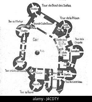 Piano chateau Fere en Tardenois 08510 Foto Stock