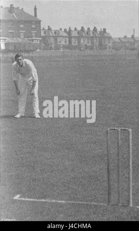 La pagina 047 "Ranji 1897" illustra le posizioni chiave nel cricket, come ad esempio slip, point, Third man e cover. Si tratta di posizioni critiche utilizzate nello sport per organizzare strategie di difesa nel gioco del cricket. Foto Stock