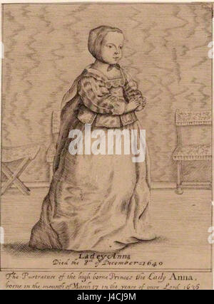 Questo si riferisce a un ritratto della principessa Anna, la figlia della regina Elisabetta II, probabilmente da una collezione o serie tenuta dalla National Portrait Gallery (NPG). Foto Stock