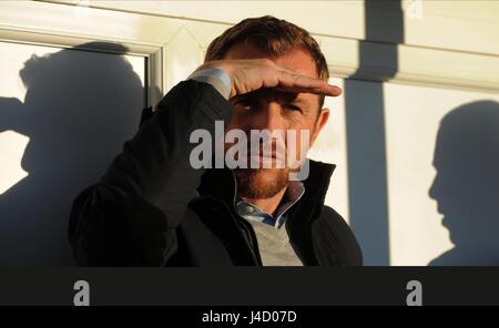 GARY ROWETT BIRMINGHAM FC MANAGER CROFT PARK BLYTH INGHILTERRA 03 Gennaio 2015 Foto Stock