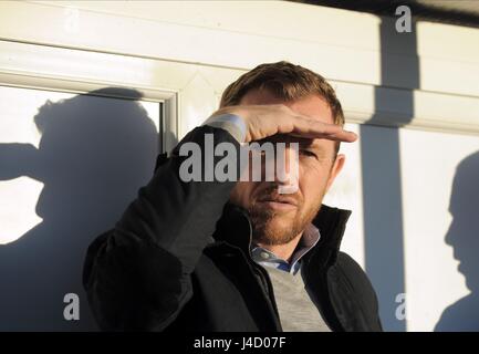 GARY ROWETT BIRMINGHAM FC MANAGER CROFT PARK BLYTH INGHILTERRA 03 Gennaio 2015 Foto Stock