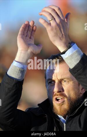 GARY ROWETT BIRMINGHAM FC MANAGER CROFT PARK BLYTH INGHILTERRA 03 Gennaio 2015 Foto Stock