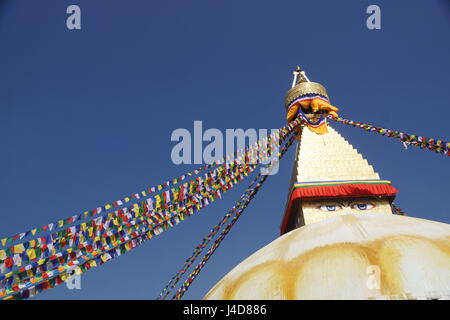 Stupa Boudhanath, Kathmandu Foto Stock