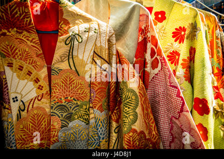 Abbigliamento tradizionale giapponese Foto Stock